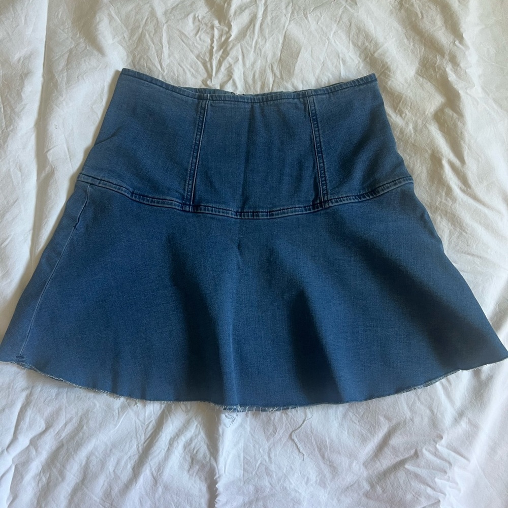 We The Free Dark Blue Mini Skirt